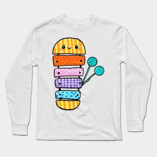 xylophone kawaii doodle art Long Sleeve T-Shirt